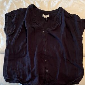 Velvet by Graham & Spencer Dark Blue Top